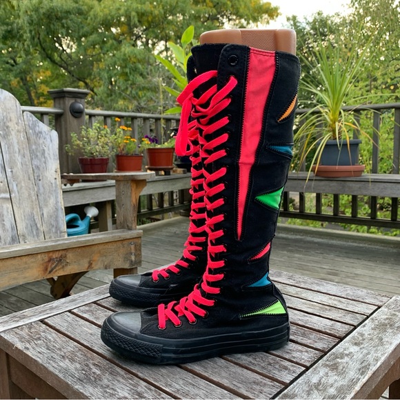 Converse Chuck Taylor All Star XXHi Neon Multicolor Colorful High Top Sneakers 6 - Picture 12 of 14